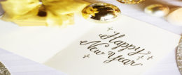 Happy New Year Celebration Greeting Card Relaxation Concept