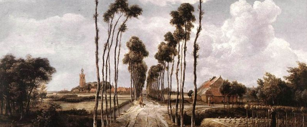 Meindert Hobbema - The road of Middelharnis 1689